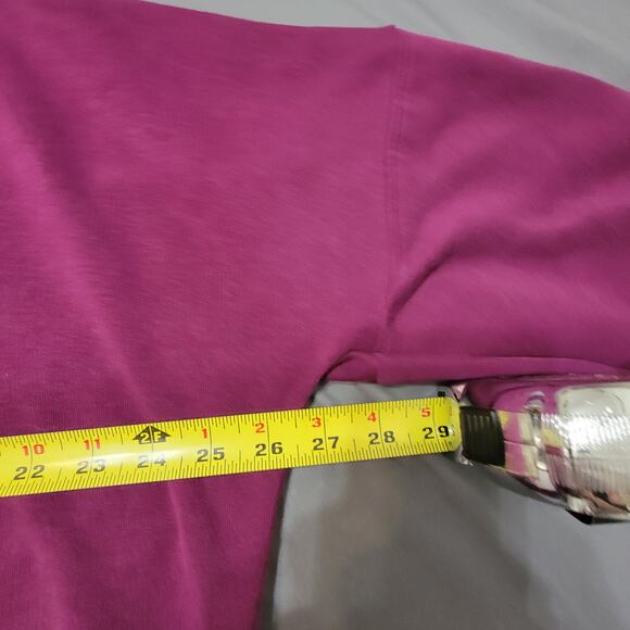 Puma Magenta Cowl Neck Hoodie Fleece Pullover Soft Cotton Blend Women’s XL - Picture 5 of 7